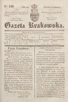 Gazeta Krakowska. 1835, nr 140