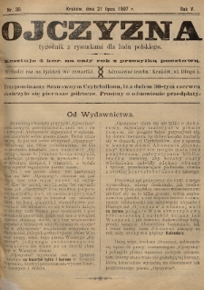 Ojczyzna : tygodnik dla ludu polskiego. 1907, nr 30