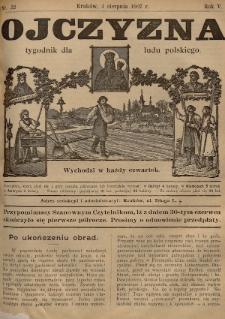 Ojczyzna : tygodnik dla ludu polskiego. 1907, nr 32