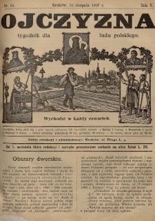 Ojczyzna : tygodnik dla ludu polskiego. 1907, nr 34