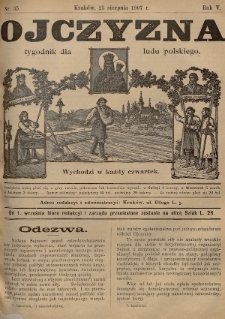 Ojczyzna : tygodnik dla ludu polskiego. 1907, nr 35