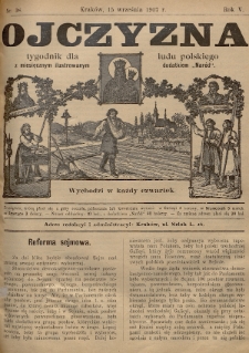 Ojczyzna : tygodnik dla ludu polskiego. 1907, nr 38