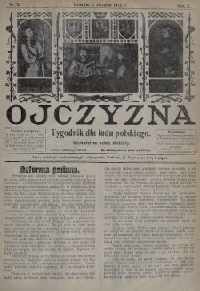 Ojczyzna : tygodnik dla ludu polskiego. 1912, nr 2
