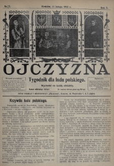 Ojczyzna : tygodnik dla ludu polskiego. 1912, nr 7