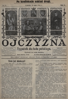 Ojczyzna : tygodnik dla ludu polskiego. 1912, nr 21 (po konfiskacie nakład drugi)