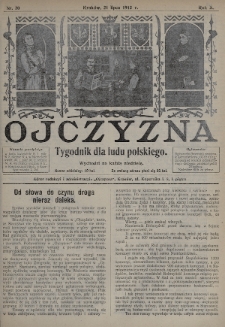 Ojczyzna : tygodnik dla ludu polskiego. 1912, nr 30