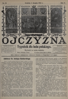 Ojczyzna : tygodnik dla ludu polskiego. 1912, nr 32
