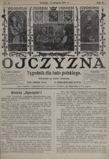 Ojczyzna : tygodnik dla ludu polskiego. 1912, nr 33