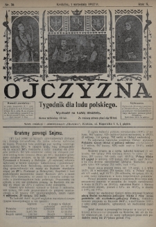 Ojczyzna : tygodnik dla ludu polskiego. 1912, nr 36