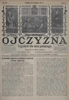 Ojczyzna : tygodnik dla ludu polskiego. 1912, nr 39