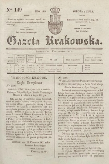 Gazeta Krakowska. 1835, nr 149