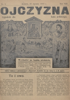 Ojczyzna : tygodnik dla ludu polskiego. 1910, nr 3