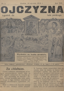 Ojczyzna : tygodnik dla ludu polskiego. 1910, nr 5