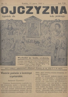 Ojczyzna : tygodnik dla ludu polskiego. 1910, nr 11