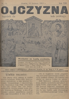 Ojczyzna : tygodnik dla ludu polskiego. 1910, nr 15