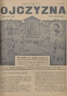 Ojczyzna : tygodnik dla ludu polskiego. 1910, nr 19
