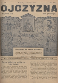 Ojczyzna : tygodnik dla ludu polskiego. 1910, nr 23