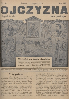 Ojczyzna : tygodnik dla ludu polskiego. 1910, nr 34