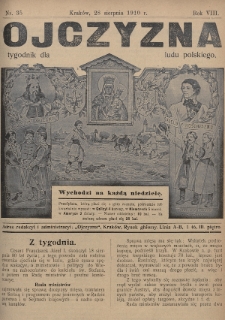 Ojczyzna : tygodnik dla ludu polskiego. 1910, nr 35