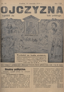 Ojczyzna : tygodnik dla ludu polskiego. 1910, nr 39