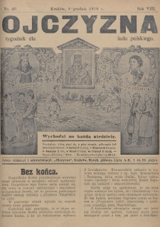 Ojczyzna : tygodnik dla ludu polskiego. 1910, nr 49