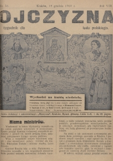 Ojczyzna : tygodnik dla ludu polskiego. 1910, nr 51