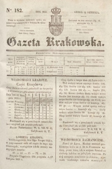 Gazeta Krakowska. 1835, nr 182