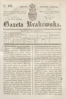 Gazeta Krakowska. 1835, nr 183