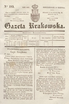 Gazeta Krakowska. 1835, nr 185