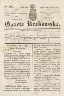 Gazeta Krakowska. 1835, nr 200
