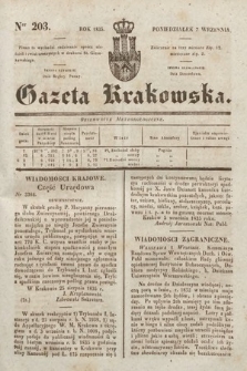 Gazeta Krakowska. 1835, nr 203