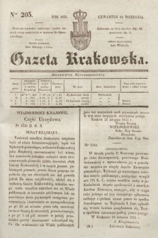 Gazeta Krakowska. 1835, nr 205
