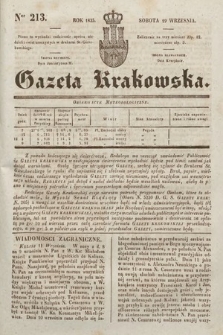 Gazeta Krakowska. 1835, nr 213