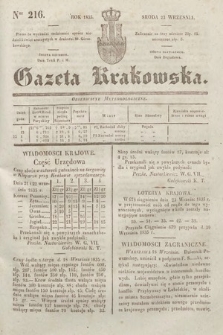 Gazeta Krakowska. 1835, nr 216
