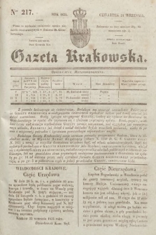 Gazeta Krakowska. 1835, nr 217