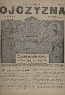 Ojczyzna : tygodnik dla ludu polskiego. 1911, nr 3