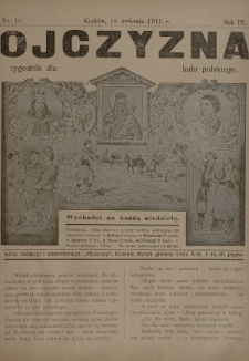 Ojczyzna : tygodnik dla ludu polskiego. 1911, nr 16