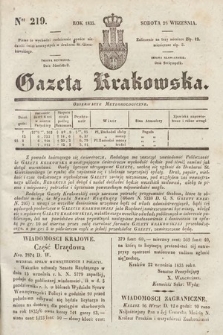 Gazeta Krakowska. 1835, nr 219