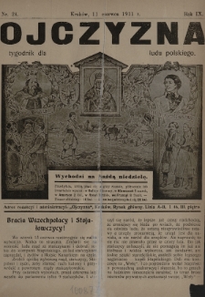 Ojczyzna : tygodnik dla ludu polskiego. 1911, nr 24 [skonfiskowany]