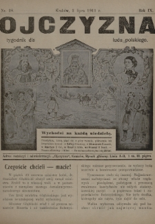 Ojczyzna : tygodnik dla ludu polskiego. 1911, nr 28