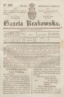 Gazeta Krakowska. 1835, nr 220