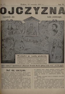 Ojczyzna : tygodnik dla ludu polskiego. 1911, nr 37