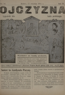 Ojczyzna : tygodnik dla ludu polskiego. 1911, nr 38