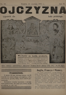 Ojczyzna : tygodnik dla ludu polskiego. 1911, nr 39