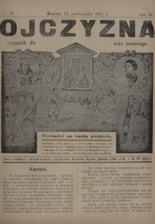 Ojczyzna : tygodnik dla ludu polskiego. 1911, nr 43