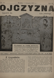 Ojczyzna : tygodnik dla ludu polskiego. 1911, nr 45