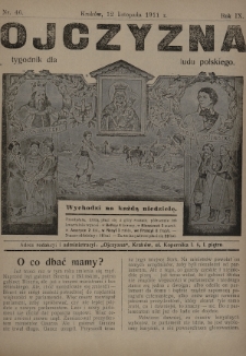 Ojczyzna : tygodnik dla ludu polskiego. 1911, nr 46