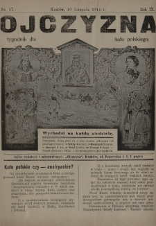 Ojczyzna : tygodnik dla ludu polskiego. 1911, nr 47 [skonfiskowany]