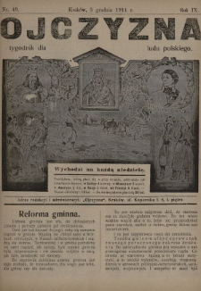 Ojczyzna : tygodnik dla ludu polskiego. 1911, nr 49