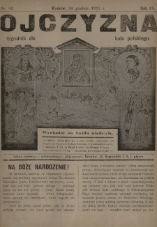 Ojczyzna : tygodnik dla ludu polskiego. 1911, nr 52